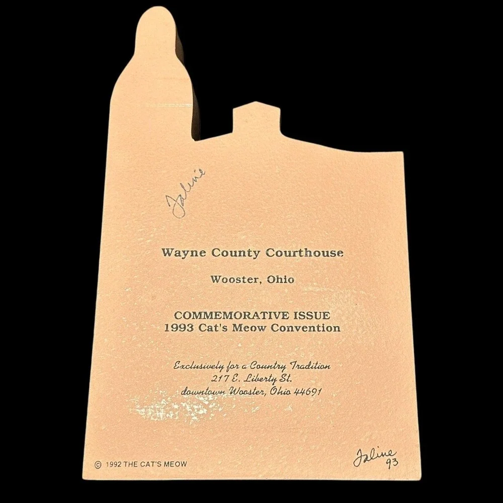Wayne County Courthouse 93 Convention Commemorative Issue The‎ Cat's Meow SIGNED